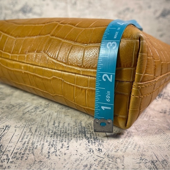 The Zip-Top Small Transport Crossbody: Croc Embossed Leather Edition - Picture 13 of 15